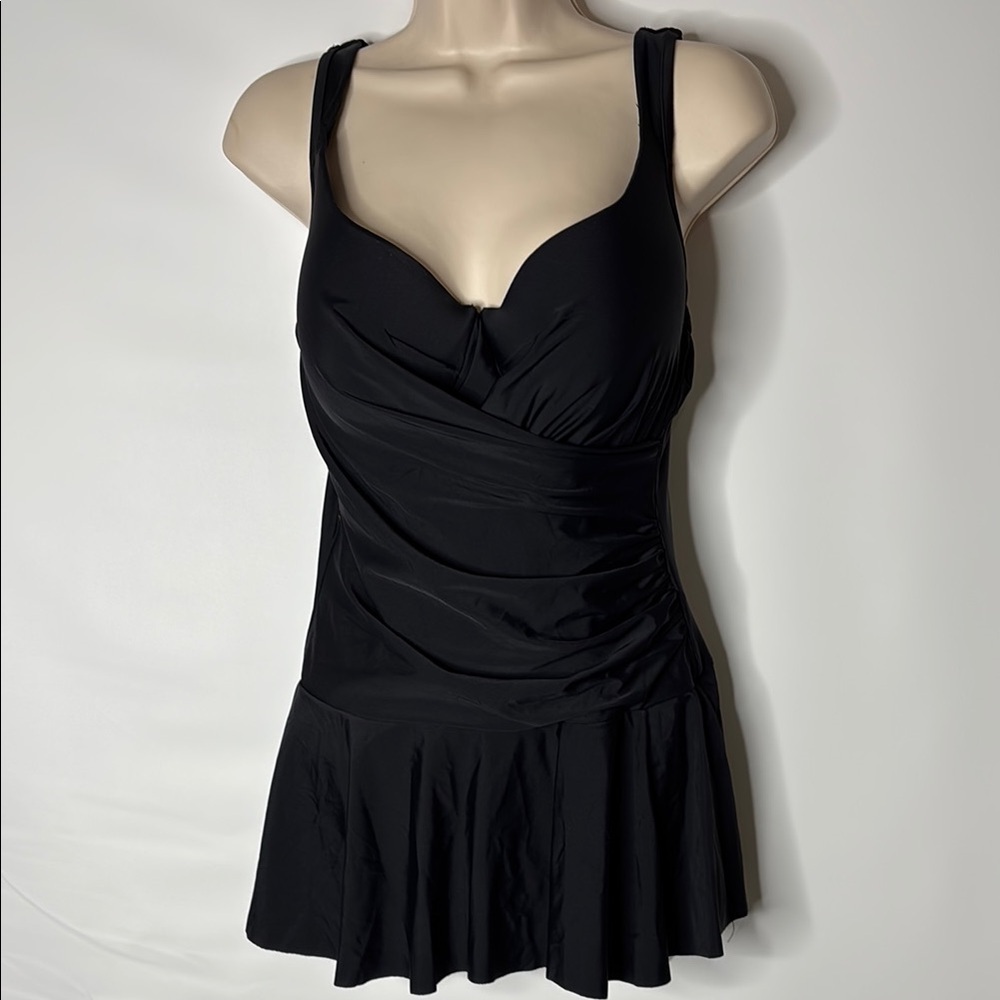 Sea &Sand Black Swimsuit Dress, size L